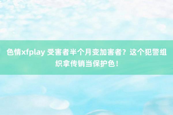 色情xfplay 受害者半个月变加害者？这个犯警组织拿传销当保护色！