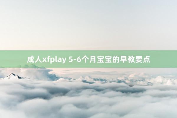 成人xfplay 5-6个月宝宝的早教要点