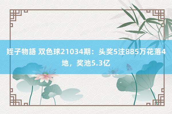 姪子物語 双色球21034期：头奖5注885万花落4地，奖池